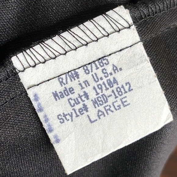 Vintage Ruby Rox Black Ruched Sheath Midi Dress Asymmetrical Hem Whimsigoth sz M - Picture 8 of 12